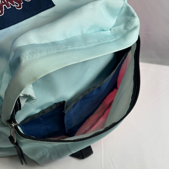 JanSport Blue and Pink Ombre Backpack - Picture 8 of 14